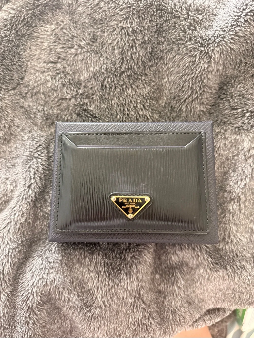 (Authentic) Prada Black Saffiano Leather Card Holder